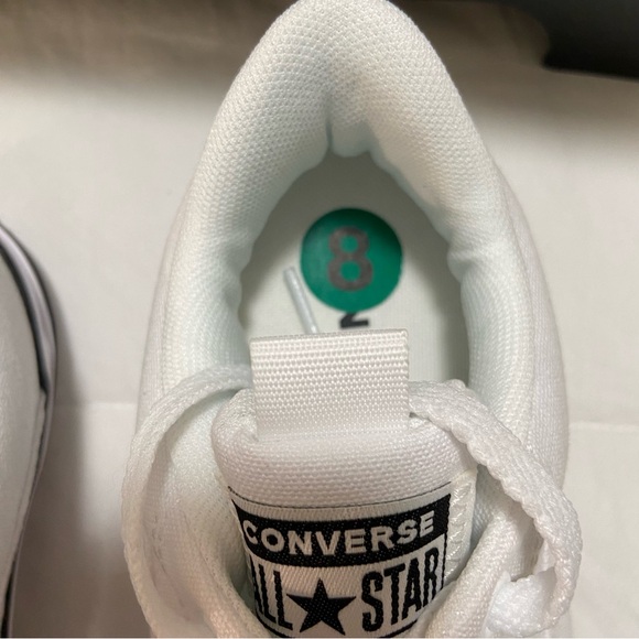 Converse All Star White Canvas Sneakers - Picture 8 of 14